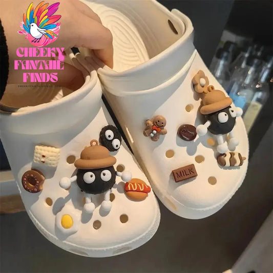 Whole Set Hot DIY Hole Shoes Charms for Cute Cartoon Handmade Charms Designer Quality Garden Shoe Decoration Girl Gift 2024 New Cheeky Fantail Finds