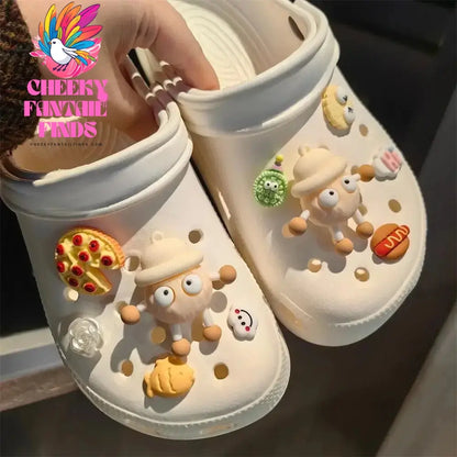 Whole Set Hot DIY Hole Shoes Charms for Cute Cartoon Handmade Charms Designer Quality Garden Shoe Decoration Girl Gift 2024 New Cheeky Fantail Finds