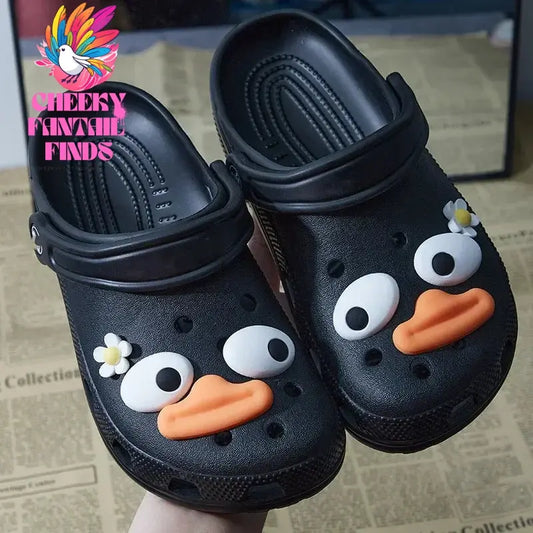 Whole Set Hot DIY Hole Shoes Charms for Cute Funny Duck Face Handmade Charms Designer Quality Garden Shoe Decoration Girl Gift Cheeky Fantail Finds