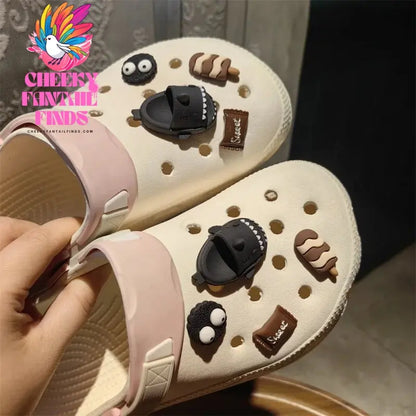 Whole Set Hot DIY Shoes Charms for DIY Cute cartoon shark Decoration Buckle for Shoe Charm Accessories Girls Gift Cheeky Fantail Finds
