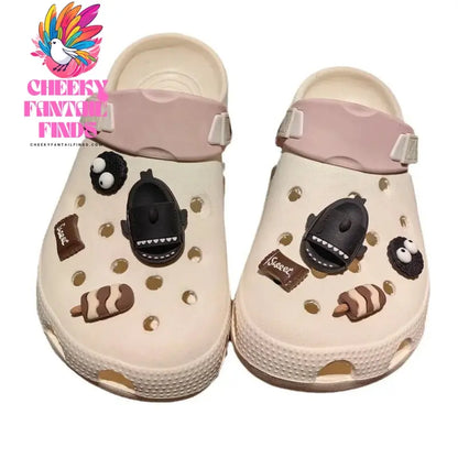 Whole Set Hot DIY Shoes Charms for DIY Cute cartoon shark Decoration Buckle for Shoe Charm Accessories Girls Gift Cheeky Fantail Finds