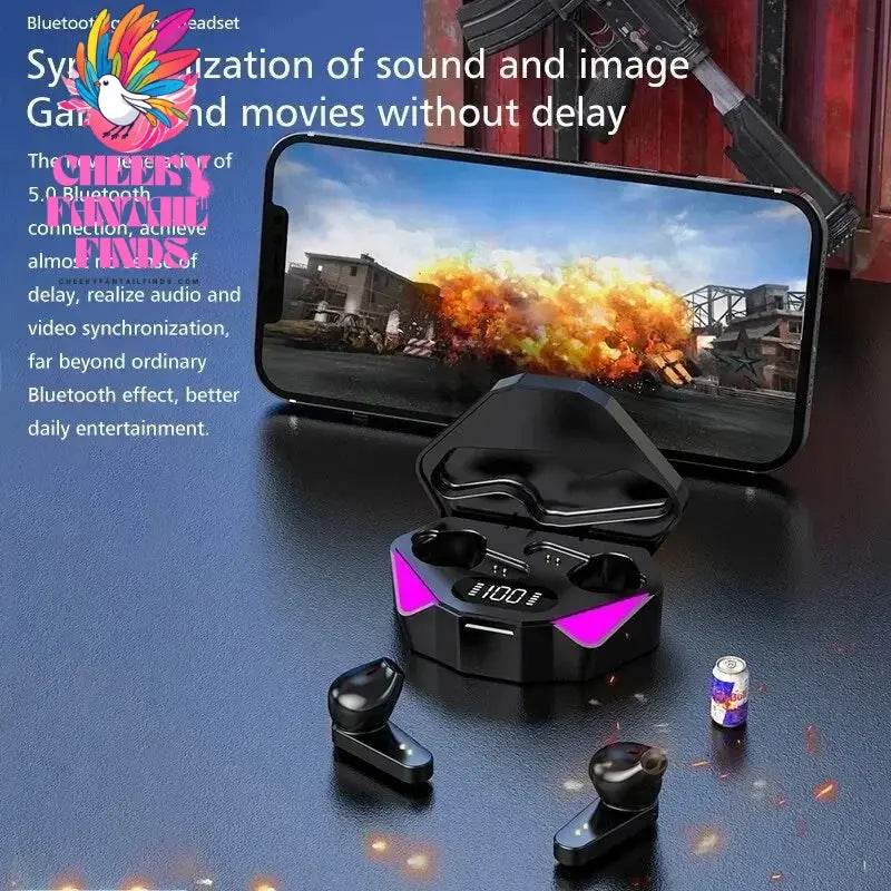 X15 TWS Wireless Bluetooth Headset LED Display Gamer Earbuds with Mic Wireless Headphones Noise Cancelling Bluetooth Earphones Cheeky Fantail Finds