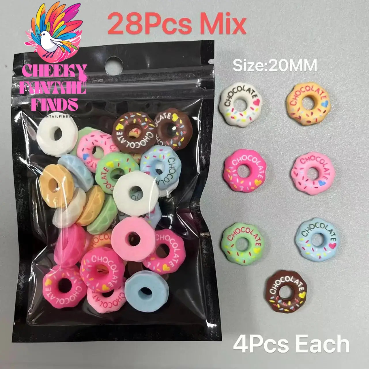 Y2K Hot Pink 30pcs Mix Heart Bear Candy Loiipop Resin Parts Handmade Phose Case Hair Girls Long Nail Art Big Decoraiton Charms Cheeky Fantail Finds