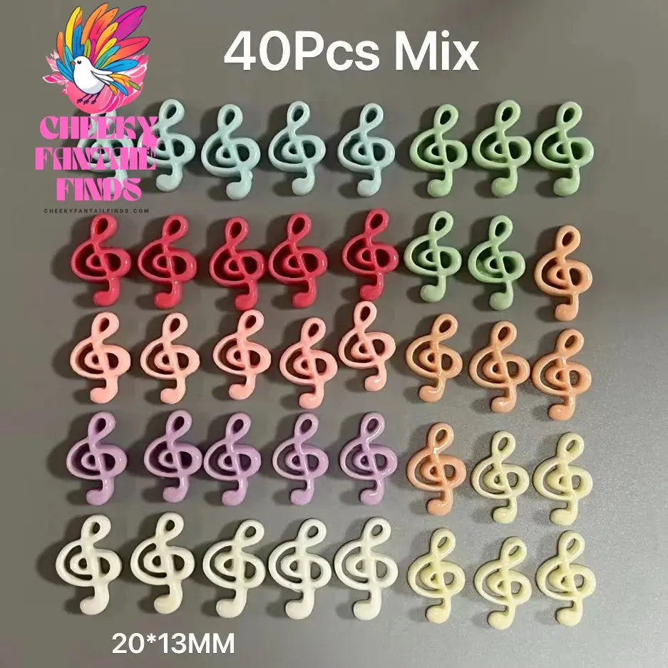 Y2K Hot Pink 30pcs Mix Heart Bear Candy Loiipop Resin Parts Handmade Phose Case Hair Girls Long Nail Art Big Decoraiton Charms Cheeky Fantail Finds