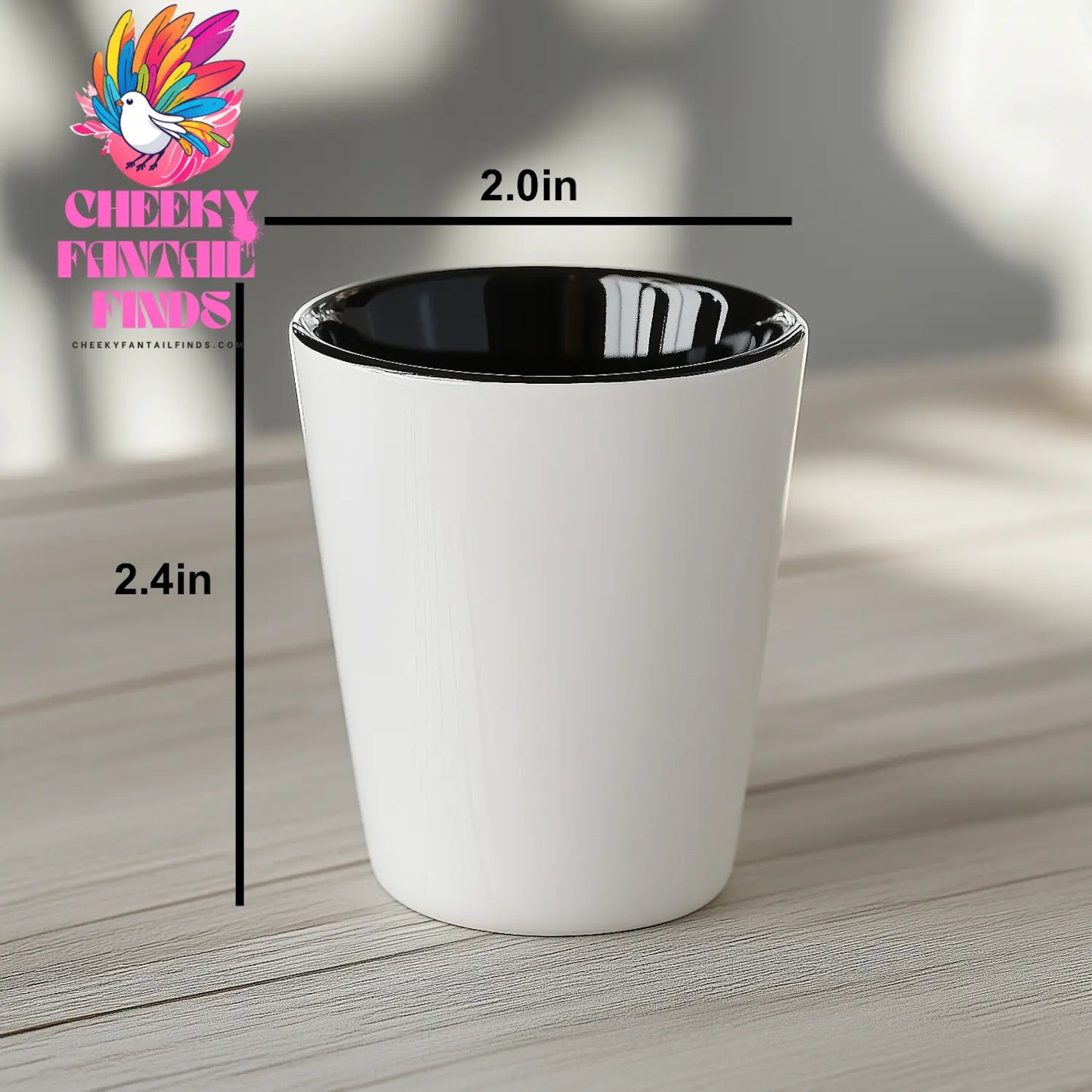 Yellow Cat Mom Ever Shot Glass Gifts for Dad on Father's Day Unique Best Yellow Cat Gifts for Him Funny Ceramic Shot Glass, 1.5oz, Microwave & Dishwasher Safe - Image 2