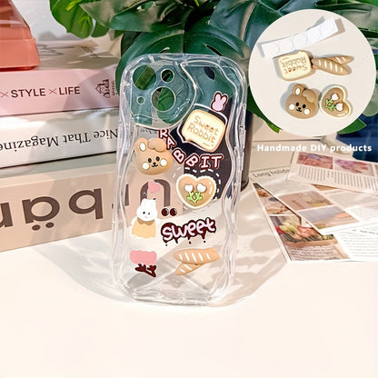Cute 3D Rabbit Doll Soft Drop Resistant And Shockproof Silicone Phone Case Suitable For Redmi 12 12C A1 10C 10 10A 9 9A 9C 9T Note 12 12s 11s 10s 11 10 9s 9 Pro K30 Xiaomi 11 12 Poco X3 F3 M4 Pro Lite TPU Protective Cover