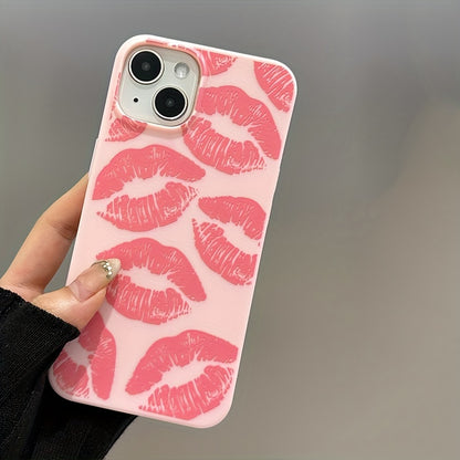 Lips Suitable For Apple 13 Mobile Phone Case For Iphone14pro Frosted 13max 14plus Men's New 7/8plus Women's Silicone 11 Soft Case 12promax All-inclusive 13 Thickened 14promax Protective Case X/xs Lens All-inclusive Xr