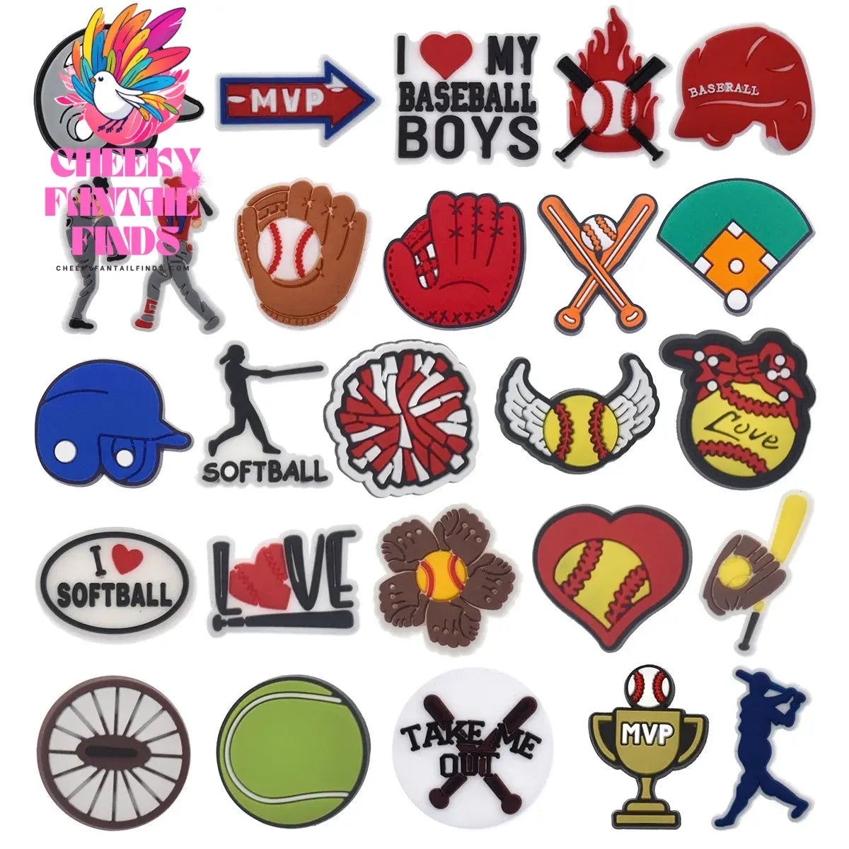 ball boxing football basketball lot shoes charms decorations Charms Buckle Kids X-mas Gifts Accessories - Cheeky Fantail Finds