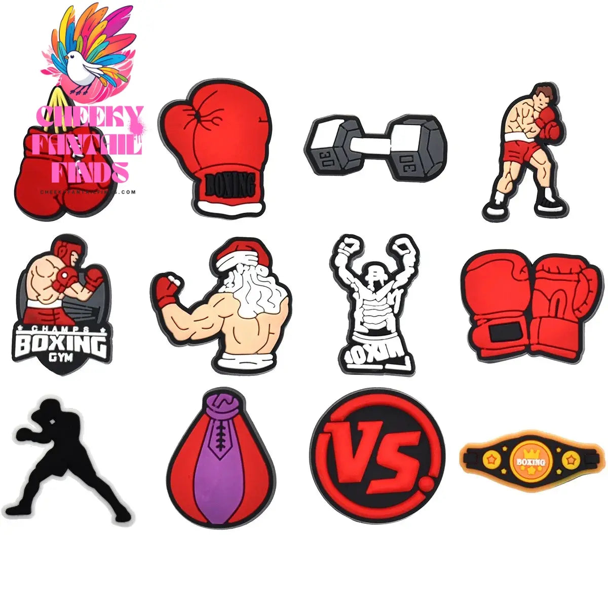 ball boxing football basketball lot shoes charms decorations Charms Buckle Kids X-mas Gifts Accessories - Cheeky Fantail Finds