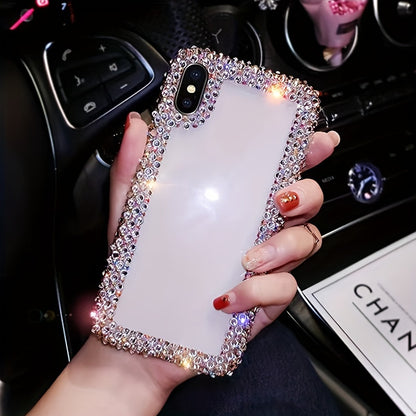 Fashionable And Luxurious Rhinestone Transparent Phone Case For IPhone 15 Pro Max/15/11/12/13/14