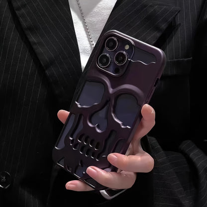 Hollow Skull Mobile Phone Case For IPhone14ProMax Soft Case 14 Protective Cover 14pro For iPhone 13Pro 11 Fashion 13promax Male 13 Female 12 For iPhone 12ProMax Cooling Model 12/11promax/ For iPhone 11