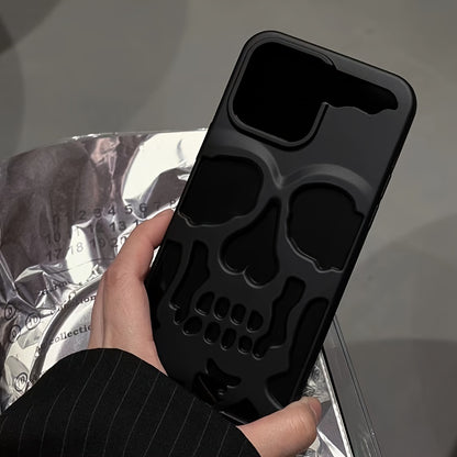 Hollow Skull Mobile Phone Case For IPhone14ProMax Soft Case 14 Protective Cover 14pro For iPhone 13Pro 11 Fashion 13promax Male 13 Female 12 For iPhone 12ProMax Cooling Model 12/11promax/ For iPhone 11