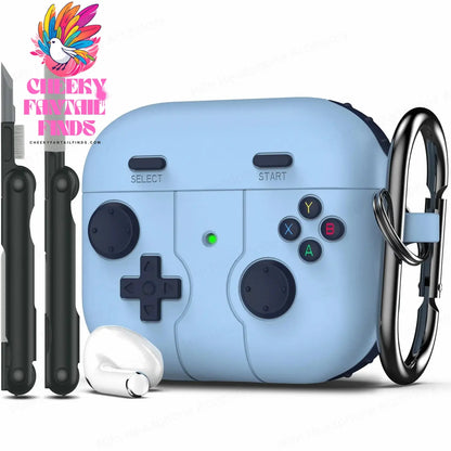 ﻿ for airpod 4 case 3D protector Game controller silicone earbuds case with cleaning pen for Woman for air pods pro 2 Case funda Cheeky Fantail Finds