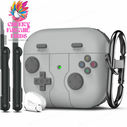 ﻿ for airpod 4 case 3D protector Game controller silicone earbuds case with cleaning pen for Woman for air pods pro 2 Case funda Cheeky Fantail Finds