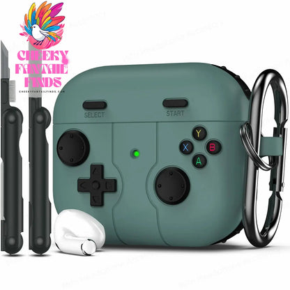 ﻿ for airpod 4 case 3D protector Game controller silicone earbuds case with cleaning pen for Woman for air pods pro 2 Case funda Cheeky Fantail Finds