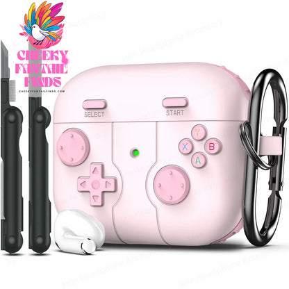 ﻿ for airpod 4 case 3D protector Game controller silicone earbuds case with cleaning pen for Woman for air pods pro 2 Case funda Cheeky Fantail Finds