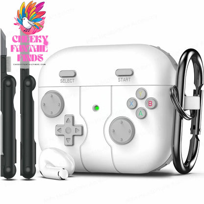 ﻿ for airpod 4 case 3D protector Game controller silicone earbuds case with cleaning pen for Woman for air pods pro 2 Case funda Cheeky Fantail Finds
