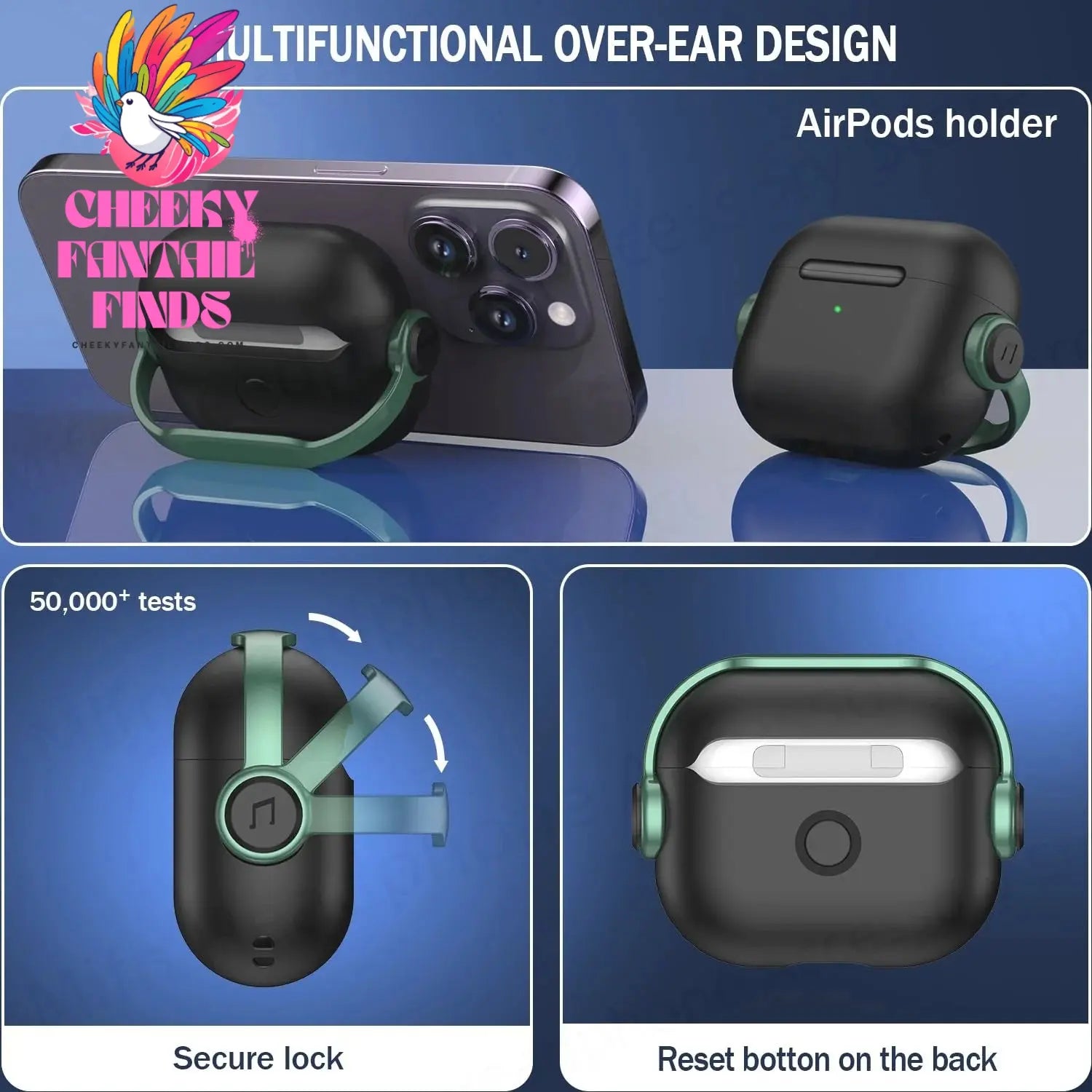 for airpod 4 case Headphone protector enjoy music Luxury design Security Lock Cover for apple airpods pro 2nd Gen 2023 Cases Cheeky Fantail Finds