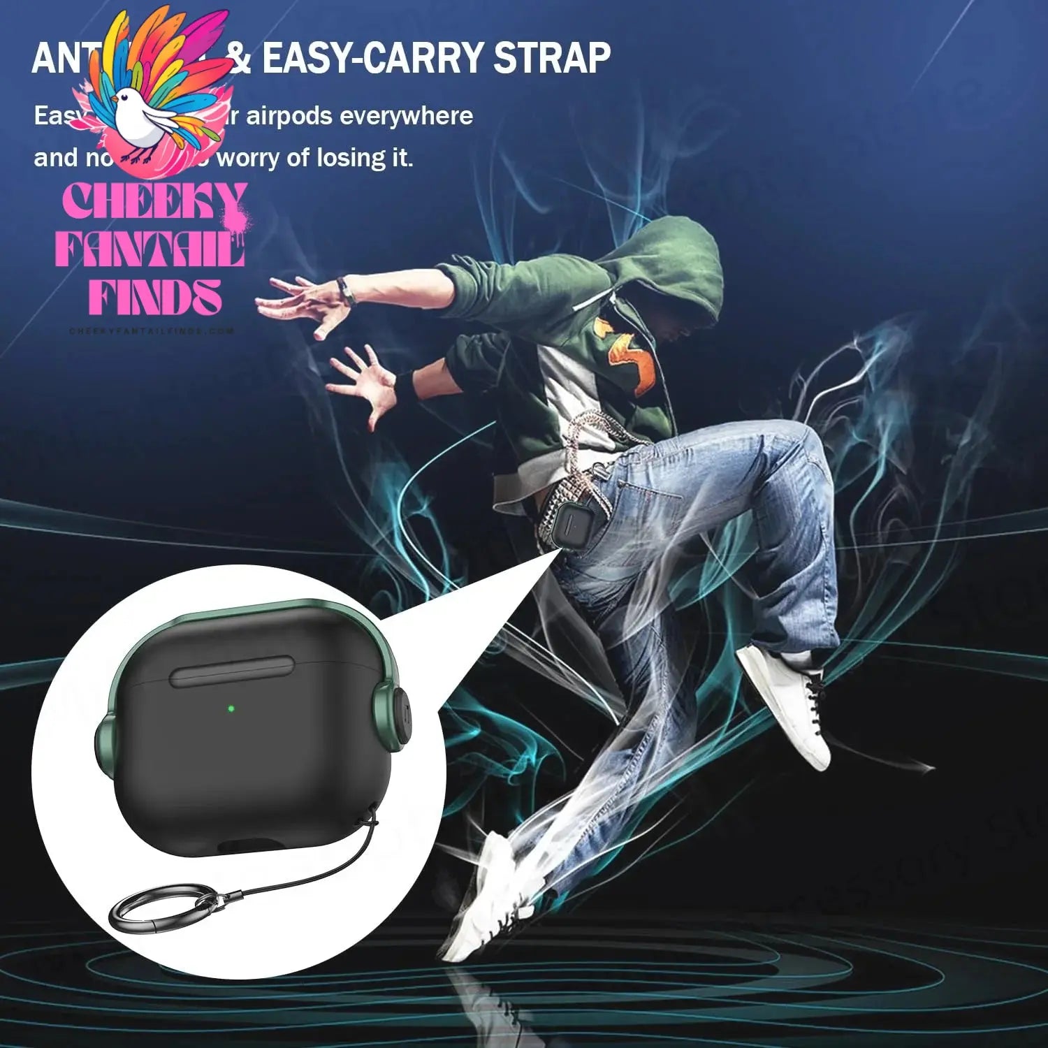 for airpod 4 case Headphone protector enjoy music Luxury design Security Lock Cover for apple airpods pro 2nd Gen 2023 Cases Cheeky Fantail Finds