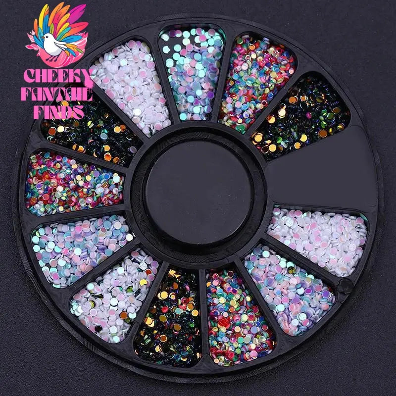 nail parts nail art glitter rhinestone Crystal gems jewelry Bead Manicure decoration accessories nail supplies for professionals Cheeky Fantail Finds