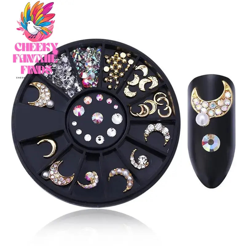 nail parts nail art glitter rhinestone Crystal gems jewelry Bead Manicure decoration accessories nail supplies for professionals Cheeky Fantail Finds