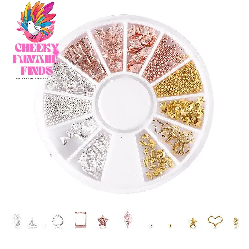 nail parts nail art glitter rhinestone Crystal gems jewelry Bead Manicure decoration accessories nail supplies for professionals Cheeky Fantail Finds