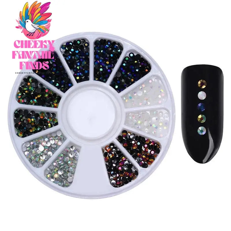 nail parts nail art glitter rhinestone Crystal gems jewelry Bead Manicure decoration accessories nail supplies for professionals Cheeky Fantail Finds
