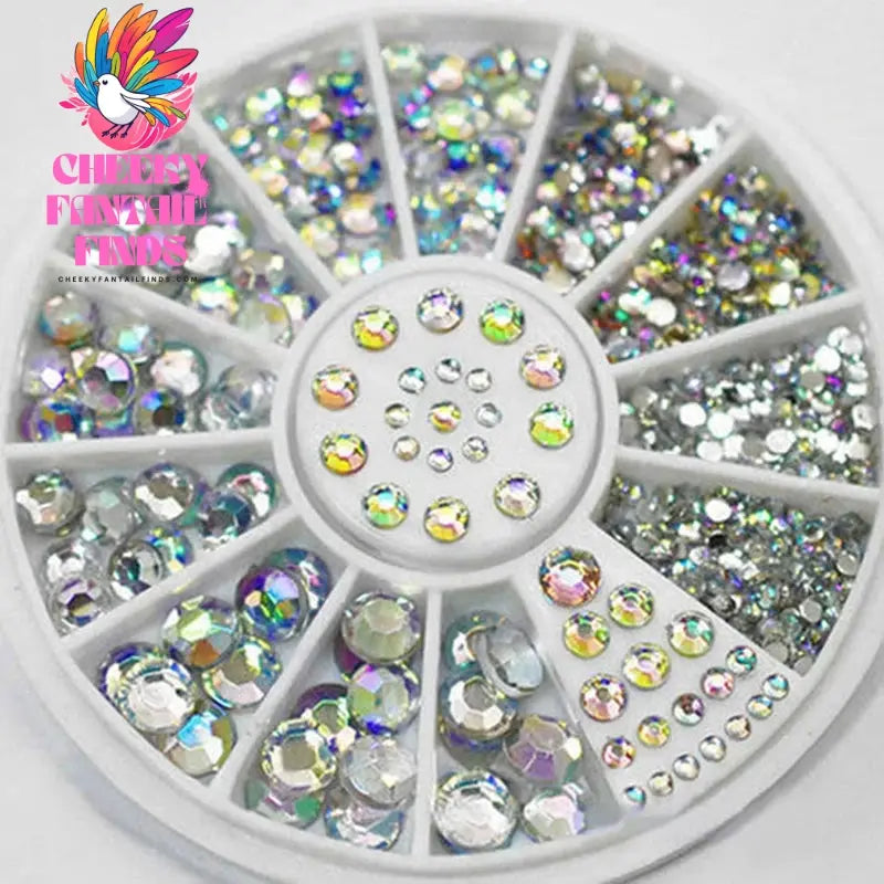 nail parts nail art glitter rhinestone Crystal gems jewelry Bead Manicure decoration accessories nail supplies for professionals Cheeky Fantail Finds