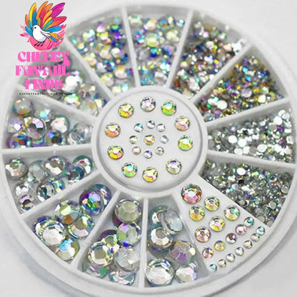nail parts nail art glitter rhinestone Crystal gems jewelry Bead Manicure decoration accessories nail supplies for professionals Cheeky Fantail Finds