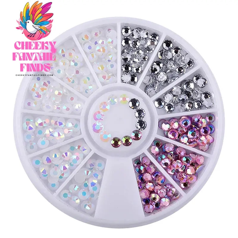 nail parts nail art glitter rhinestone Crystal gems jewelry Bead Manicure decoration accessories nail supplies for professionals Cheeky Fantail Finds