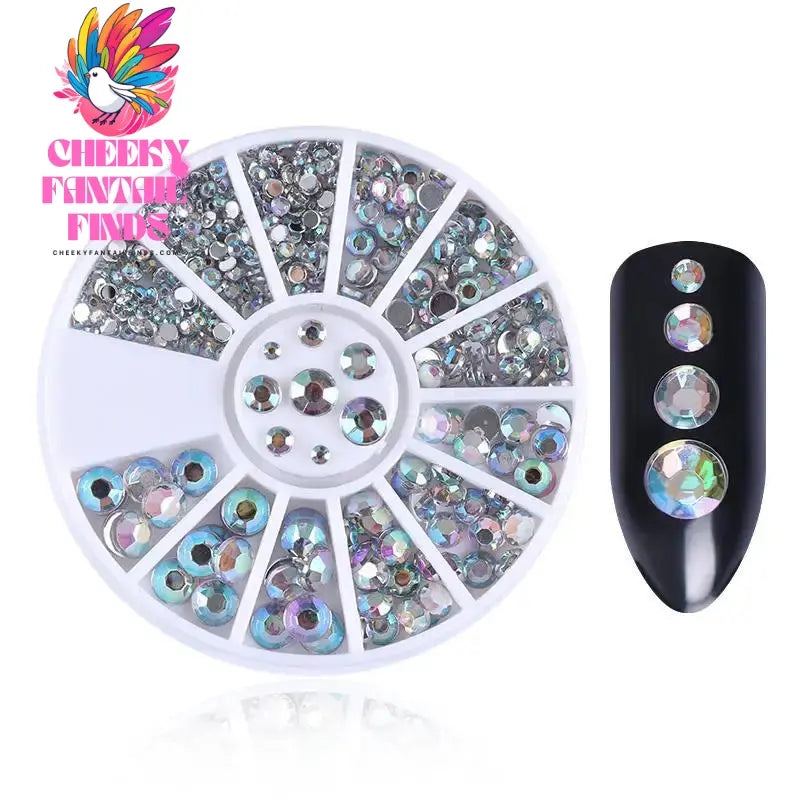 nail parts nail art glitter rhinestone Crystal gems jewelry Bead Manicure decoration accessories nail supplies for professionals Cheeky Fantail Finds