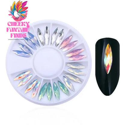 nail parts nail art glitter rhinestone Crystal gems jewelry Bead Manicure decoration accessories nail supplies for professionals Cheeky Fantail Finds
