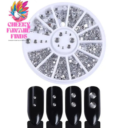nail parts nail art glitter rhinestone Crystal gems jewelry Bead Manicure decoration accessories nail supplies for professionals Cheeky Fantail Finds