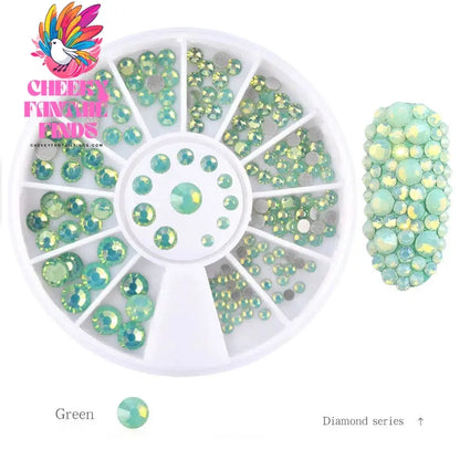 nail parts nail art glitter rhinestone Crystal gems jewelry Bead Manicure decoration accessories nail supplies for professionals Cheeky Fantail Finds