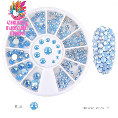 nail parts nail art glitter rhinestone Crystal gems jewelry Bead Manicure decoration accessories nail supplies for professionals Cheeky Fantail Finds