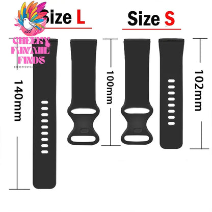 silicone Strap for Fitbit Versa 4 3 Sense 2 band Smartwatch Accessories replacment wristband Sport Bracelet Fitbit Versa 3 Strap Cheeky Fantail Finds