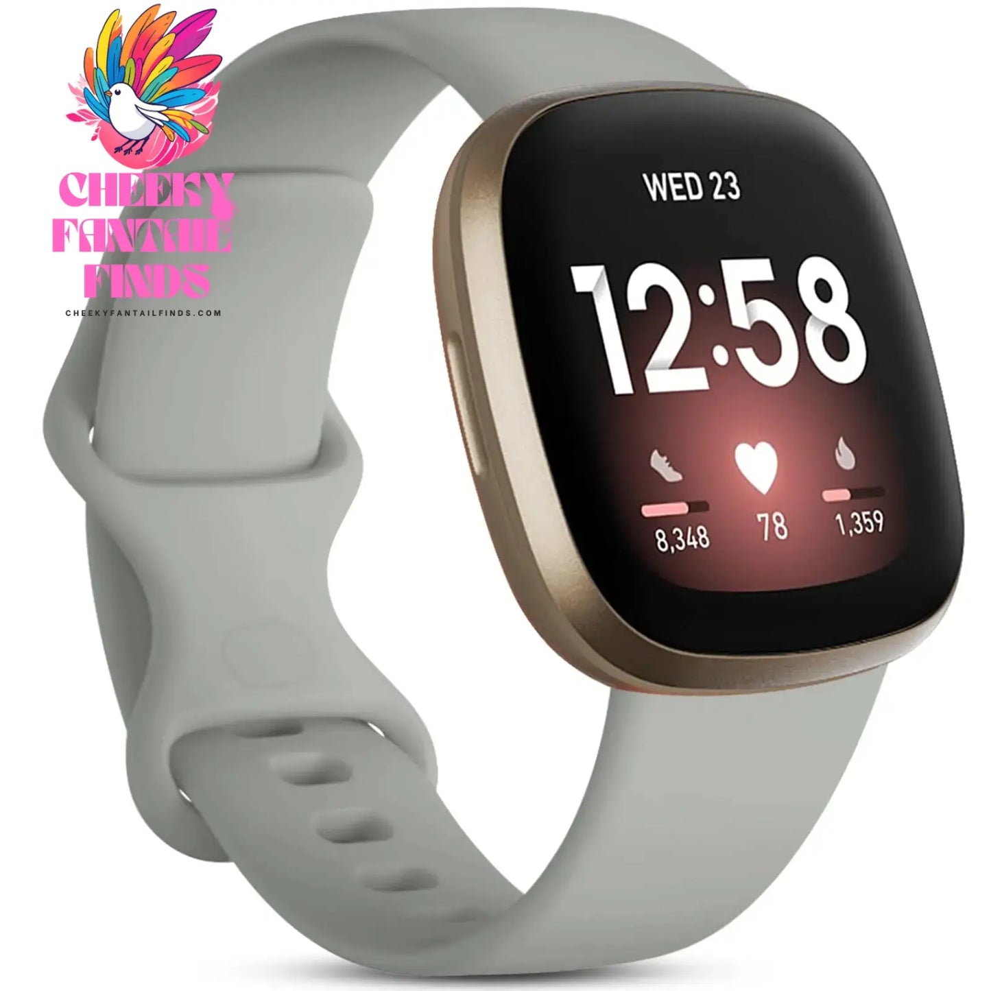 silicone Strap for Fitbit Versa 4 3 Sense 2 band Smartwatch Accessories replacment wristband Sport Bracelet Fitbit Versa 3 Strap Cheeky Fantail Finds
