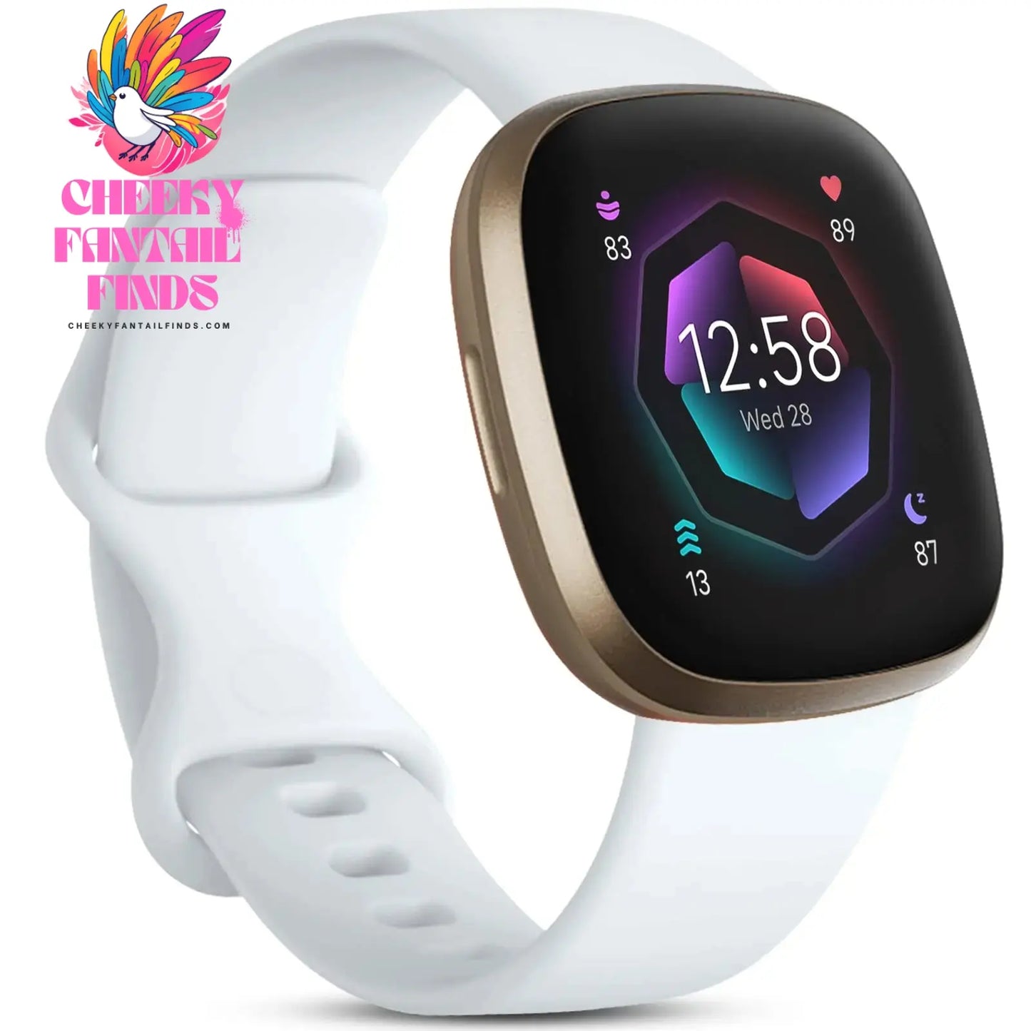 silicone Strap for Fitbit Versa 4 3 Sense 2 band Smartwatch Accessories replacment wristband Sport Bracelet Fitbit Versa 3 Strap Cheeky Fantail Finds
