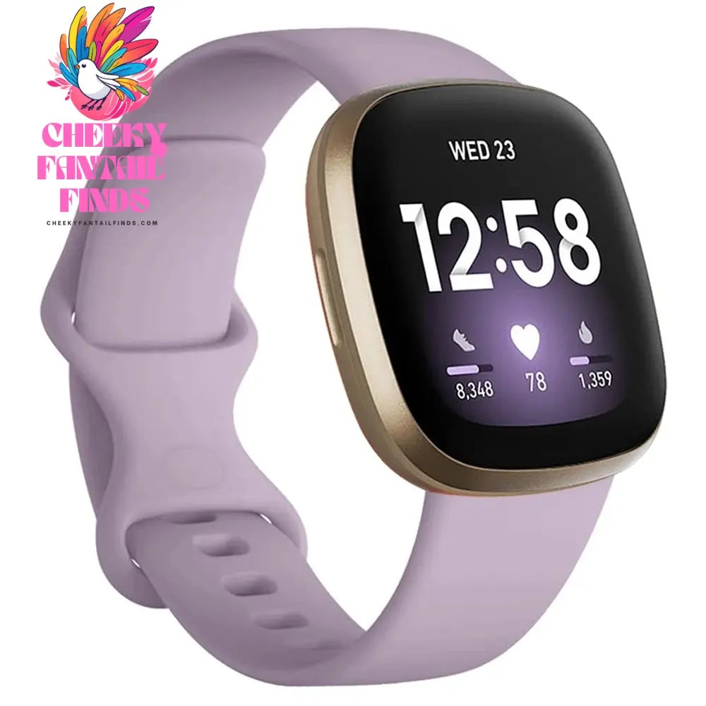 silicone Strap for Fitbit Versa 4 3 Sense 2 band Smartwatch Accessories replacment wristband Sport Bracelet Fitbit Versa 3 Strap Cheeky Fantail Finds
